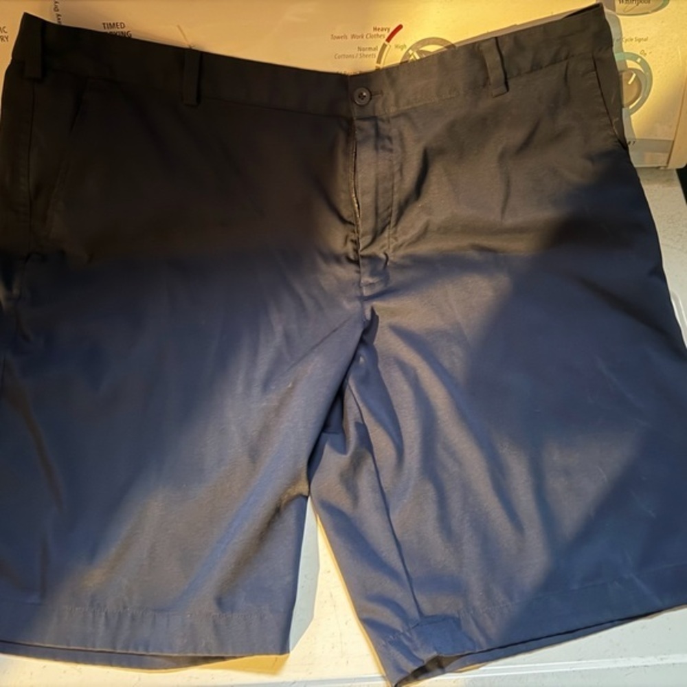 Nike Men's Dark Blue Flat Front Shorts